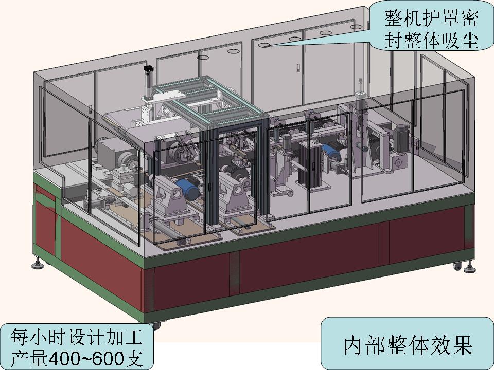 圆形木柄仿形自动化生产设备